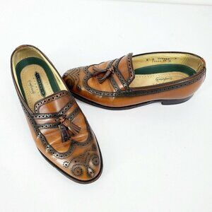 Florsheim Imperial Comfortech 93050 Wing Tip Brogue Tassel Loafer Antiqued 8 D
